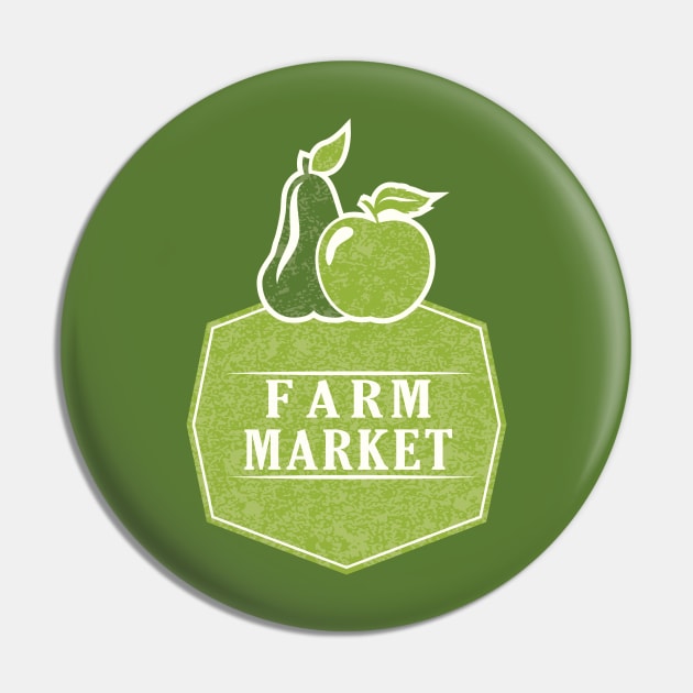 Farm Market Pin by SWON Design