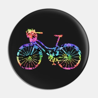 Rainbow Colors Flowers Bicycle | Pride Flowers | Cherie's Art(c)2021 Pin