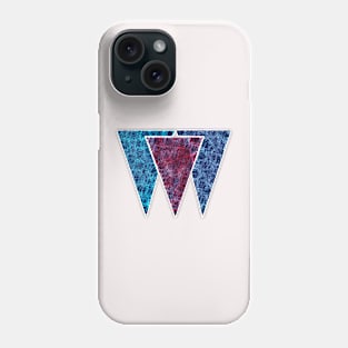 3 abstract triangles Phone Case