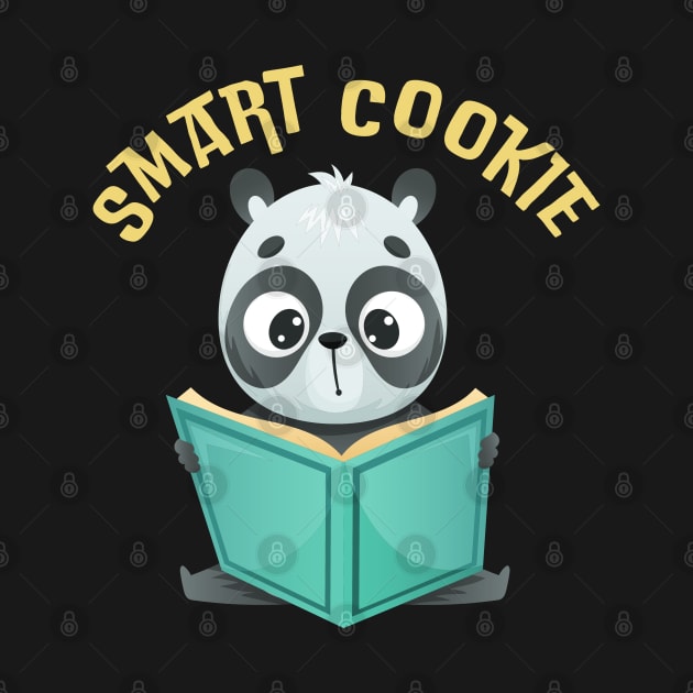 Cute Smart Cookie Sweet little reading panda hello cute baby outfit by BoogieCreates