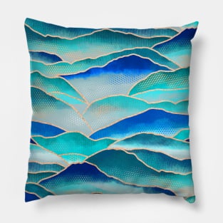 Misty Malibu Mountains Pillow