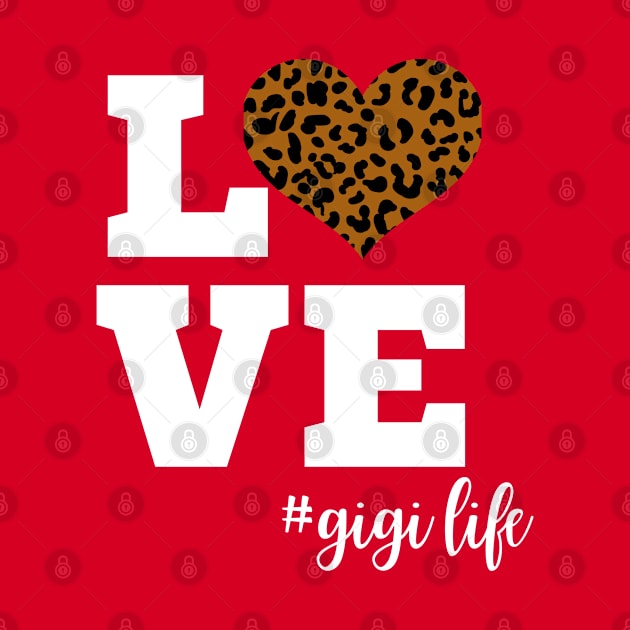 Love Gigi Life Leopard Print Heart by Hello Sunshine