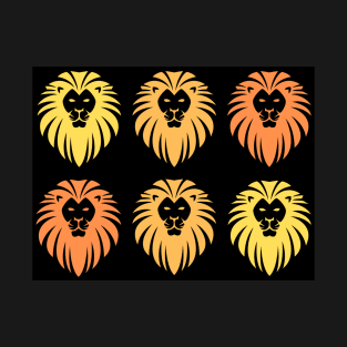 Yellow and orange lions T-Shirt