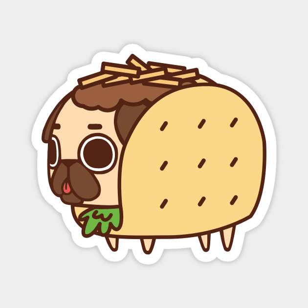 Taco Puglie Magnet by Puglie Pug 