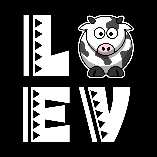 Cute love cow t shirt funny cow lover gifts for kids by franzaled