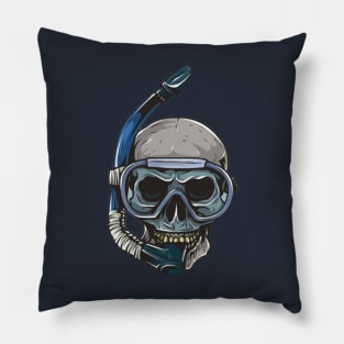 Dive In The Deep Hell Pillow