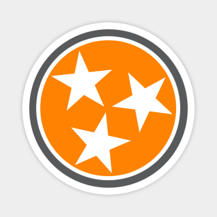 Tennessee Flag Stars // Big Orange // State Flag Knoxville Magnet