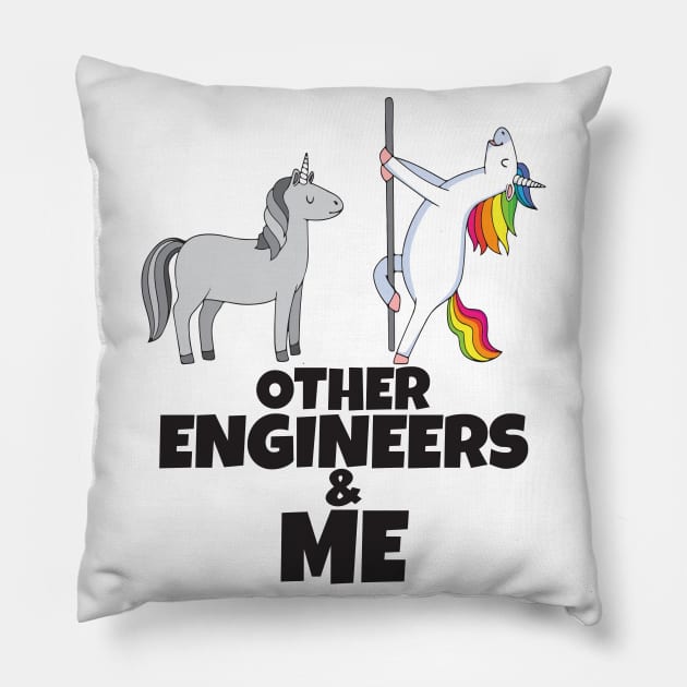 Other Engineers and me Pillow by Work Memes