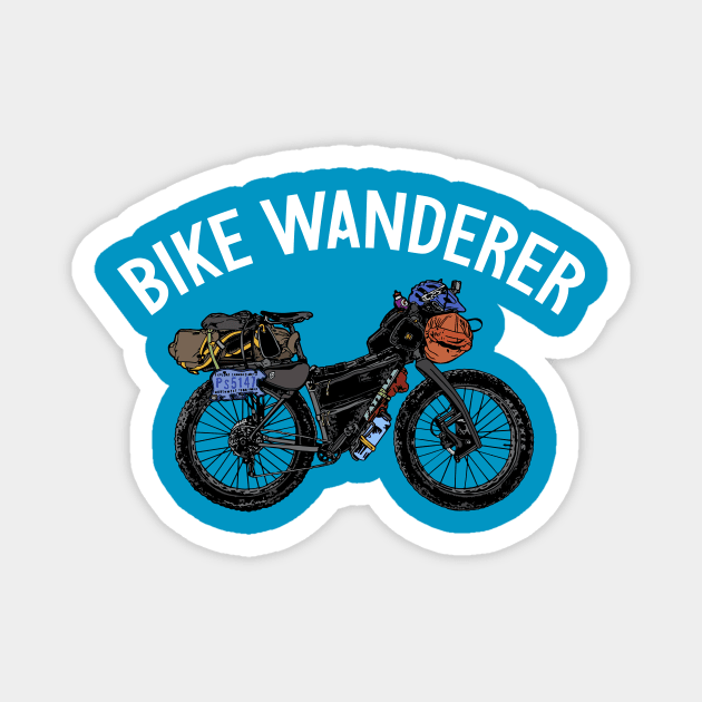 Bike Wanderer Magnet by reigedesign