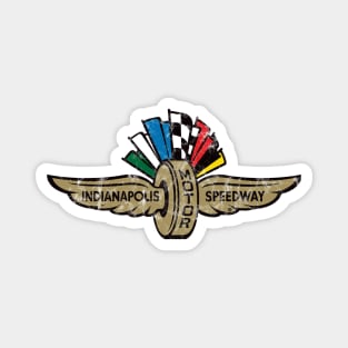 Indianapolis Motor Speedway Distressed Logo Magnet