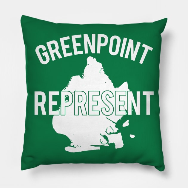 Greenpoint Rep Pillow by PopCultureShirts