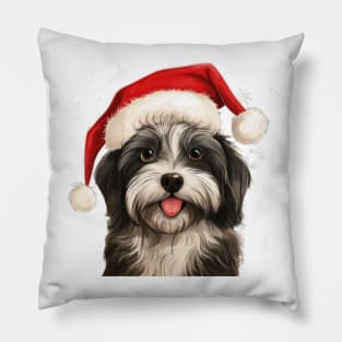 Havanese Christmas Pillow