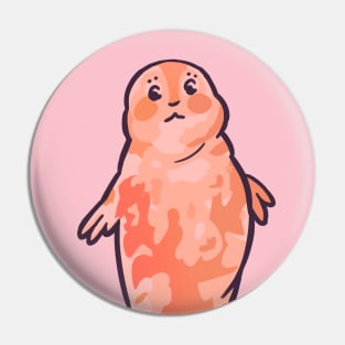 Orange Weddell Seal Pin