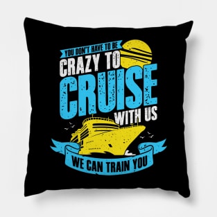 Cruising Cruise Ship Vacation Holiday Gift Pillow