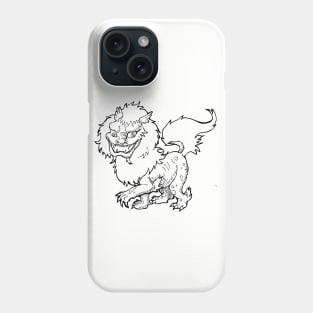 Inktober Shisa Cryptid Phone Case