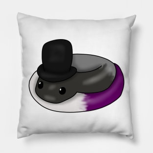 Asexual Snake in a top hat Pillow