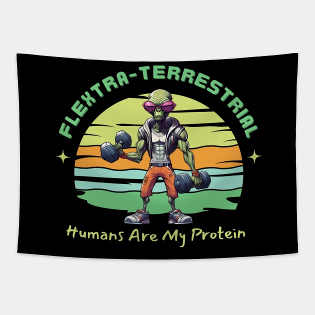 Felxtra-Terrestrial Tapestry by Kenny The Bartender's Tee Emporium