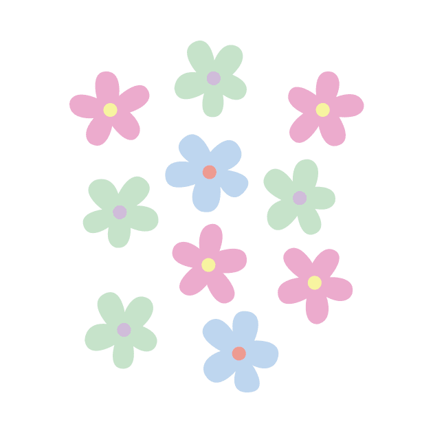 Pastel Color Flowers by CEYLONEX