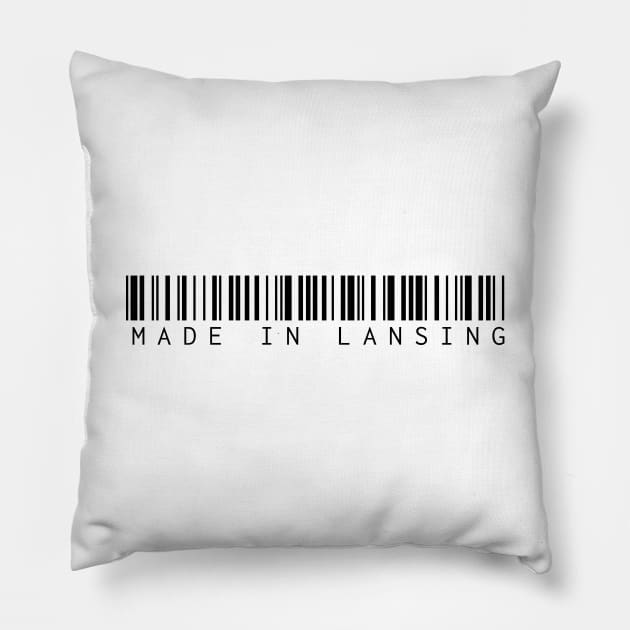 Made in Lansing Pillow by Novel_Designs