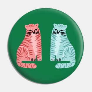 TWO TIGERS Pin