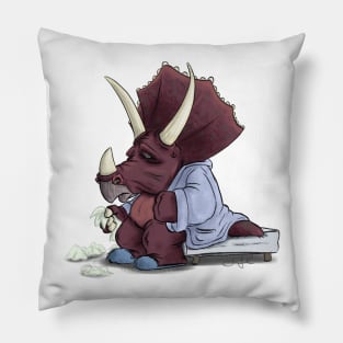 Sick Triceratops Pillow