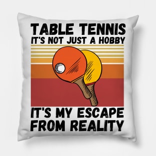 Table Tennis Ping Pong Player Lover Pillow