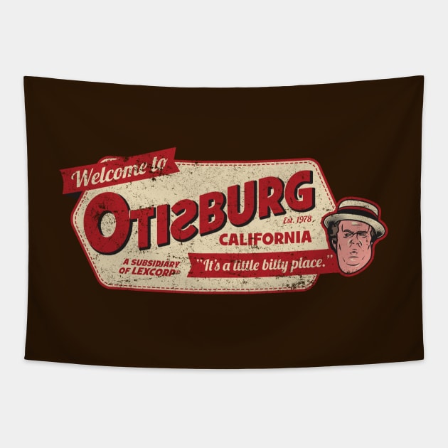 Welcome to Otisburg Tapestry by ptmilligan