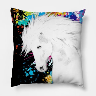 Horse Lovers Magical White Horse Pillow