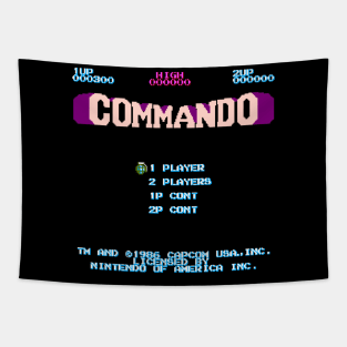 Mod.1 Arcade Commando Video Game Tapestry