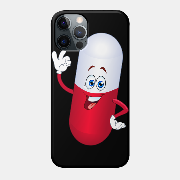 Pill Cartoon Pill Phone Case Teepublic Get yours from +1,000 possibilities. pill cartoon