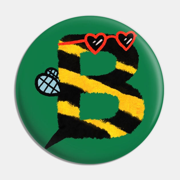 A Bee B Pin by Surplusweird