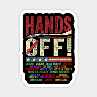 hands off protest Magnet