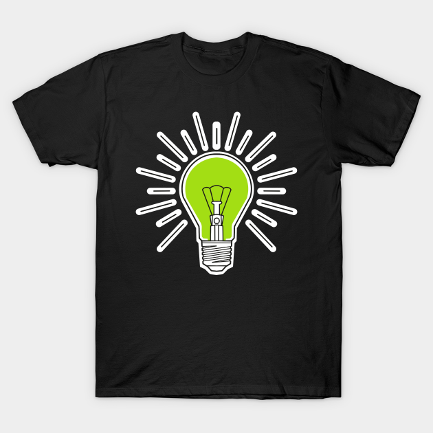 Discover green lightbulb - Green Lightbulb - T-Shirt