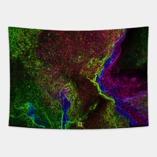 Black Panther Art - Glowing Edges 140 Tapestry