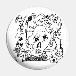 simple art punk music Pin