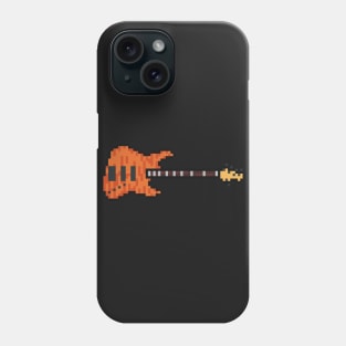 Pixel NYC Orange Striped Bass Guitar Phone Case