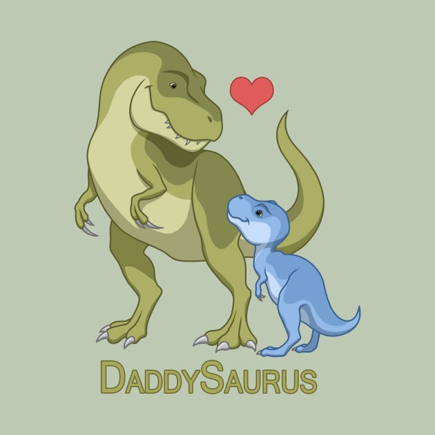 DaddySaurus T-Rex Father & Baby Boy Dinosaurs by csforest