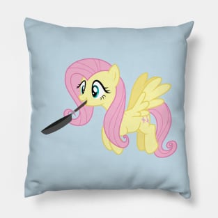 Fluttershy with a frying pan Pillow