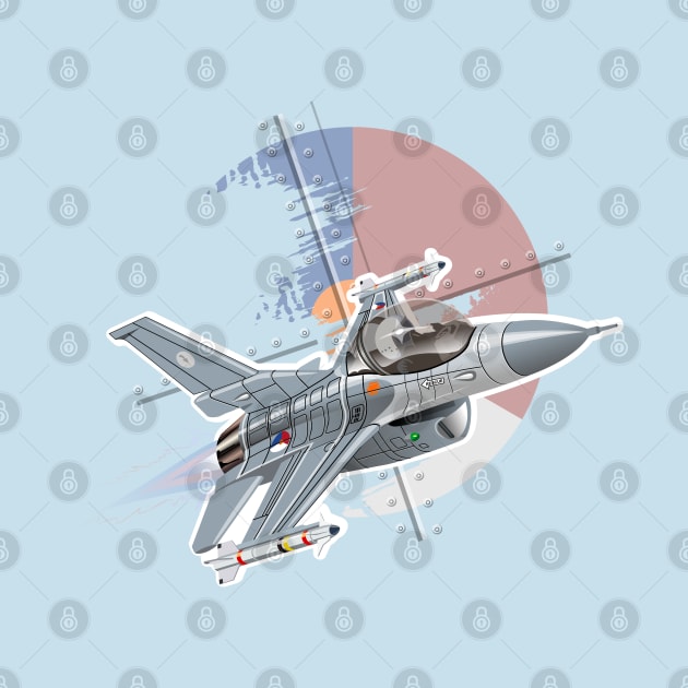 Cartoon Fighter Plane by Mechanik