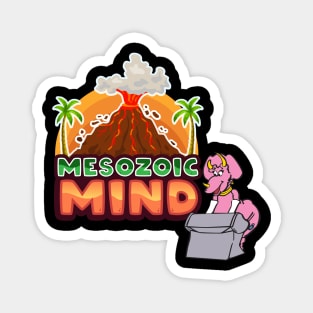 Triceratops on Keyboard - Mesozoic Mind! Magnet