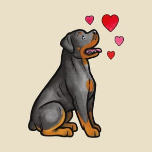 Rottweiler love T-Shirt