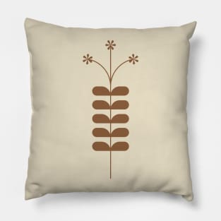 Geometric minimalist nature leaves #7 Pillow