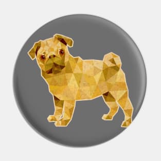 Pug Lowpoly Pin