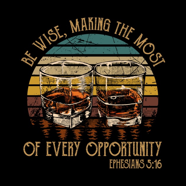 Be Wise, Making The Most Of Every Opportunity Whiskey Glasses by Maja Wronska