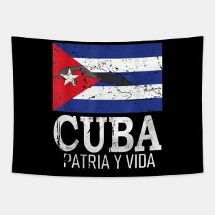 Cuba Libre Cuban Flag patria y vida Tapestry