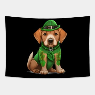 Dog Sleepy But The St. Patrick's Day Holiday Are Coming Tapestry