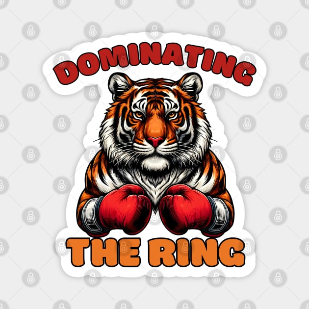 Kickboxing tiger Magnet by Japanese Fever