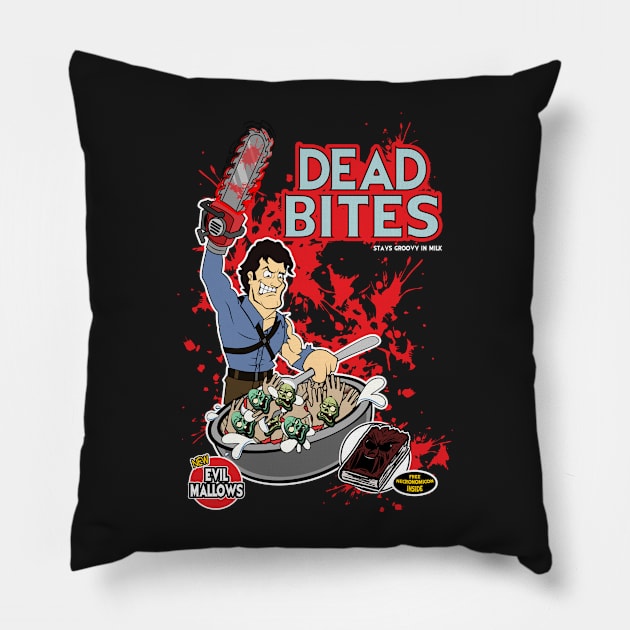 DEAD BITES Pillow by jemarone