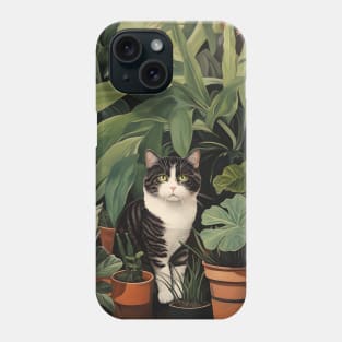 Purrfect Harmony: Cats and Plants Phone Case