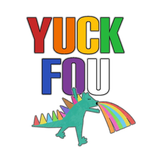 Yuck fou rainbow dinosaur by Lucky Pig